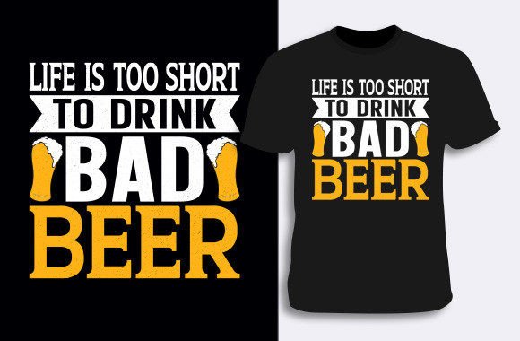 Reviewing Beer T-shirt Design 1 for Embroidery