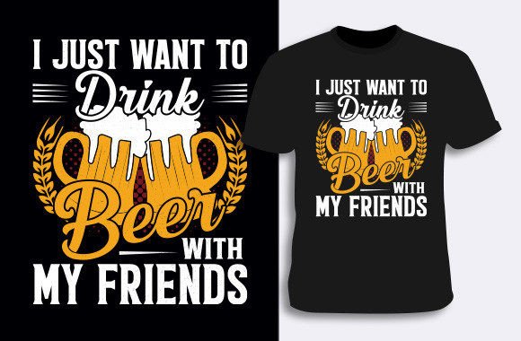 Reviewing Beer T-shirt Design 10 for Embroidery