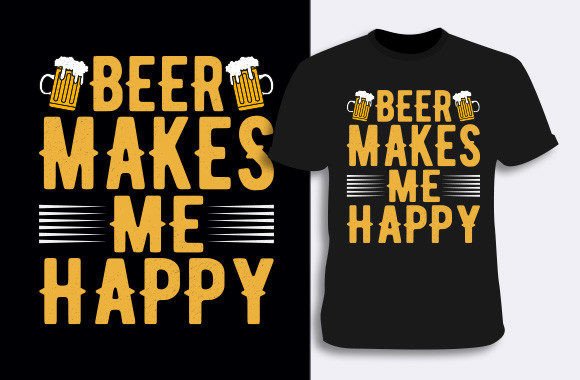 Reviewing Beer T-shirt Design 8 for Embroidery