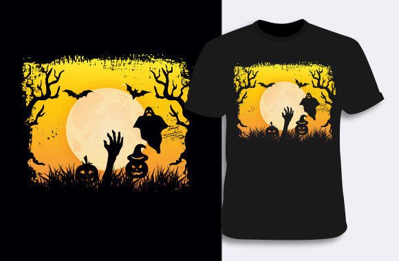 Reviewing Halloween T-shirt Design 8 for Stitchers