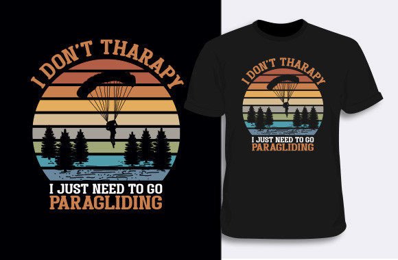 Reviewing Paragliding T Shirt Design 4 for Real Stitching