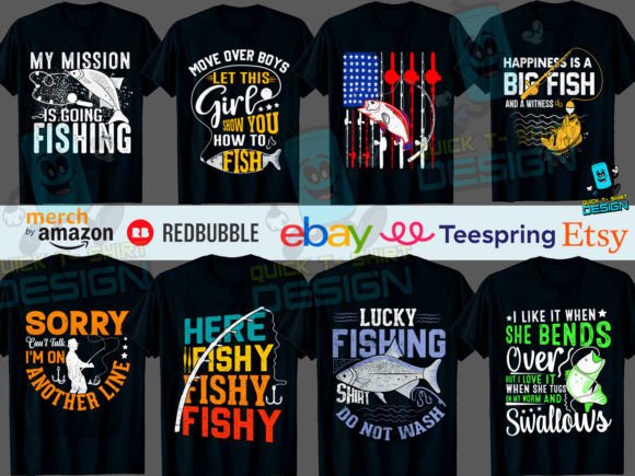 Reviewing the Fishing Funny Vector Tee Bundle